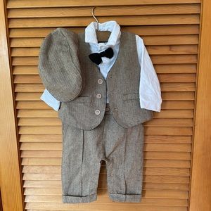 3 piece formal baby tweed suit